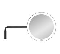 Espejo de maquillaje MODO LED, montaje en pared, 5 aumentos, negro, Blomus