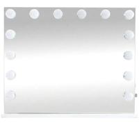 Espejo de maquillaje palmdale plástico blanco 16x80x68 cm