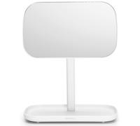 Espejo de mesa, 28,3 cm, con bandeja, blanco, Brabantia