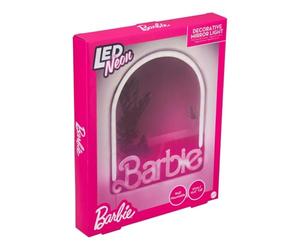 Espejo de Pared con luz LED de neón de Barbie, Decoraciones Oficiales de Mattel para el hogar y la habitación de niñas, Adolescentes, Mujeres, lámpara Rosa alimentada por USB | Paladone