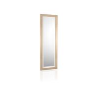 duehome | Espejo Mural Rectangular, Espejo de Pared, Modelo Kira, Acabado en Color Cambria y Blanco, Medidas: 60 cm (Ancho) x 180 cm (Alto) x 3,5 cm (Fondo)