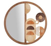 Espejo de pared, madera MDF, 80 cm, multicolor, modelo Mauro Ferretti, marca BLOCK