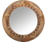 Espejo de pared marroquí de madera, 90 cm de alto. Decoración oriental para pared, ideal para salón, dormitorio y como espejo de baño. Espejo asimétrico con marco de madera, perfecto para el recibidor