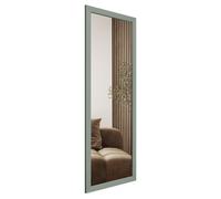 Espejo de pared STYLER KIRUNA, 47x127 cm, verde, rectangular, con marco de MDF. Ideal para pasillos, dormitorios, baños. Espejo de cuerpo entero, moderno y decorativo
