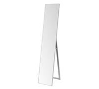 Espejo de pie de cuerpo entero con marco de madera gris de 151x31 cm