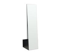 Espejo de pie y perchero 2 en 1 saden 165x40x51 cm - negro [en.casa]