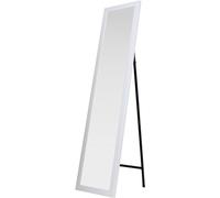 Espejo de Piso | Espejo de Suelo | Espejo para Maquillaje | Espejo de Figura Completa | Espejo para Cabina Armario | Espejo de Dormitorio | Espejo de Tierra Rectangular 30x150cm, Blanco