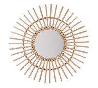 Espejo de Ratán Atmosphera Sol D58 - Diseño Adaptable y Práctico