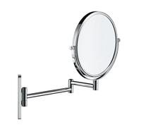 Duravit Espejo cosmético D-Code 20x20 cm redondo cromo 3 aumentos 0099121000
