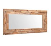 vidaXL Espejo decorativo rectangular teca 120x60 cm