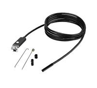 Espejo Dentista IP67 USB/Windows Inspección Waterprof 8mm LED Android Cámara Endoscopio Cámaras Espías Ocultas (Black, One Size)