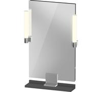 Espejo Duravit Sivida, cromo, 450x36x650mm, luz superior, interruptor sensor, conexión a la red, SV7420010490000, Color: Grafito mate