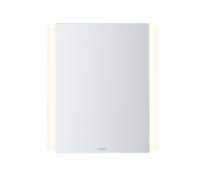Espejo Ketho.2 de Duravit, campos de luz LED laterales, 600x700x33 mm, con función de atenuación, con interruptor de sensor, K27071000000000, Versión: sin calefacciÃ³n de espejos