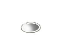 Espejo LED Mirò Ø40 cm 38W Gris Titanio - Lámpara de techo y aplique - Luz cálida 3000K - Diseño moderno para baño, dormitorio y entrada - Perenz