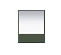 trendteam smart living - PureBliss - Espejo de Pared - Verde - (60 x 74 x 14 cm) - Espejo de baño con Estante de 60 cm