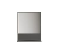 Espejo mural con 1 estante l60 cm - purebliss