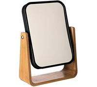 Espejo negro soporte bamboo natureo