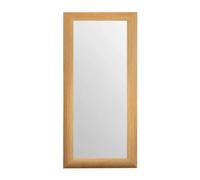 Espejo pared rectangular 30x80 cm marco madera natural clara moderno vertical recibidor - Marcodecor