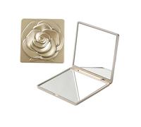 Espejo Plegable De Doble Para Aplicación Precisa Maquillaje Con Marco Apto Viajes Espejo Plegable Lujo Mujeres