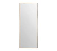 Espejo rectangular 30x80 cm pared marco efecto roble moderno vertical recibidor - Marcodecor