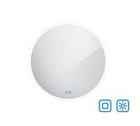 Espejo redondo LED con iluminación Nimco ZP 26000, diámetro 80 cm, grado de protección IP 44
