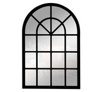 Espejo Ventana Fabricado en España - Mod Catania Industrial- Acabado Artesanal -Ideal para Salón, Recibidor, Vestidor... Black