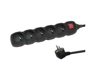Esperanza elk216k base múltiple 5 m 5 salidas ac interior negro