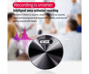 espia escondidas Mini grabadora activada por voz, pequeño dispositivo de grabación de Audio Digital con imán incorporado, dictáfono de sonido STTWUNAKE with iPhone OTG