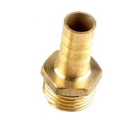 Espiga para manguera roscada Accesorio de tubería latón, conector macho BSP 1/8, 1/4, 3/8, 1/2 y 1 pulgada, adaptador acoplamiento cobre, reductor púas manguera(16MM*1/4INCH)