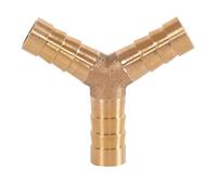 Espiga para manguera roscada Conector de manguera cobre 3 vías en Y 1 pieza, accesorio tubería tipo pagoda tres, acoplamiento 4, 5, 6, 8, 14, 16 y 19 mm(14mm)