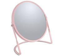 Espigel de pie Rosa Mate | Con aumento, para baño y aseo de invitados