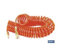 Espiral 7,5mts. r-1/4 manguera aire 8x12