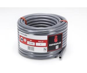 Espiroflex - Hidrotubo Flexible PVC con Espiral Reforzada, Gris | Rollo 25 m | Tubo para Piscinas, Riego, Desagües y Aire Acondicionado (16, 20, 25, 32 y 40 mm) (40 mm)