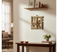 eSplanade Latón OM Aum Swastik Sathiya y Ganesha Ganesh - Colgante de pared Yantra - 21,5 cm (tamaño grande)