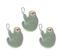 Esponja brillante para platos de Kikkerland - Koala, gato y perezoso - Esponja Scrub Sponge, Scratch Free (perezoso)