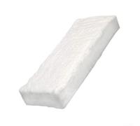 Esponja de cerámica de 30 x 10 x 3 cm para chimeneas de etanol, inserto de cámara de combustión de fibra CMS de alta temperatura, extiende el tiempo de combustión y mejora las llamas, color blanco