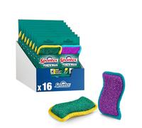 Esponjas Reutilizables Spontex Flex & Wash | Esponja de Microfibra de Doble Cara para Limpiar y Frotar | Productos de Limpieza para Cocina, baño y hogar | 8 Paquetes de 2 (16 en Total)