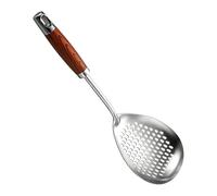 Espumadera de Acero Inoxidable - Agujeros de Drenaje Ovalados Herramienta Resistente,Espumadera para Freír en Cocina - para Cocineros Caseros Aficionados Pollo Patatas Fritas Empanadillas
