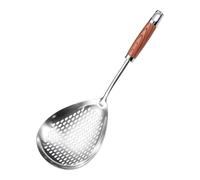 Espumadera de Cocina | Agujeros de Drenaje Ovalados Herramienta Resistente,Espumadera para Freír en Cocina - para Cocineros Caseros y Profesionales: Pollo, Wantan, Patatas Fritas, Empanadillas