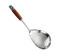 Espumadera para Cocinar - Agujeros de Drenaje Ovalados Herramienta Resistente - Espumadera para Freír en Cocina | para Cocineros Caseros y Profesionales: Pollo, Wantan, Patatas Fritas, Empanadillas