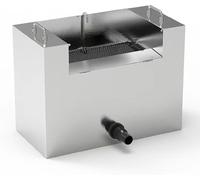 Espumador de estanque de acero inoxidable, colector de desechos flotante resistente con bomba de alto flujo, limpiador automático de piscinas para estanques de peces y piscinas