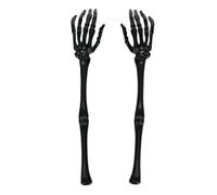 Esqueleto mano ensalada Tongs - 12,2 pulgadas Spooky Halloween Serving | 12.2-inch heat-resistant Plastíc Skeleton Hand Salad Tongs featuring a non-slip base, perfecto para cenas de Halloween