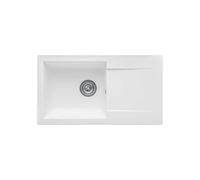 ESRADOR Fregadero empotrado EINNA, en SMC BLANCO UNI - 17, 1 bandeja, dim. 78 x 43,5 cm, vaciado manual