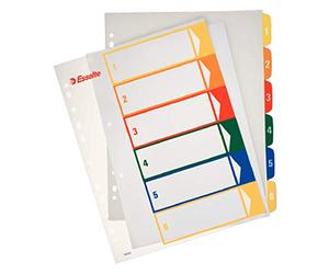 ESSELTE 100212 - Indice de proyectos imprimibles PP DIN A4 1-6