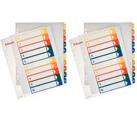 ESSELTE 100213 - Indice de proyectos imprimibles PP DIN A4 1-10 (Paquete de 2)