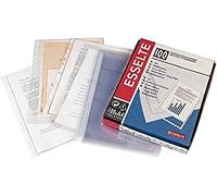 Esselte Fundas portadocumentos 2531 PVC con refuerzo 80 micras DIN A4 11 taladros caja 100 ud.