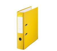 42324 - Archivador de palanca Esselte de 75 mm de lomo tamaño folio cartón forrado de color amarillo con rado