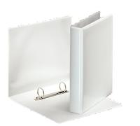 Esselte 46571 - Archivador de anillas con fundas, A5, PP, 2 anillas, 25 mm, color blanco, DIN A5