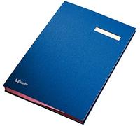 ESSELTE 621063 - Portafirmas fuelle 20 separadores forrado color azul