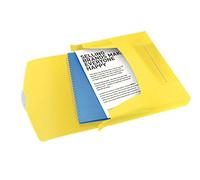 Esselte 6240 Vivida Carpeta de documentos amarillo transparente | 47mm | 380 hojas